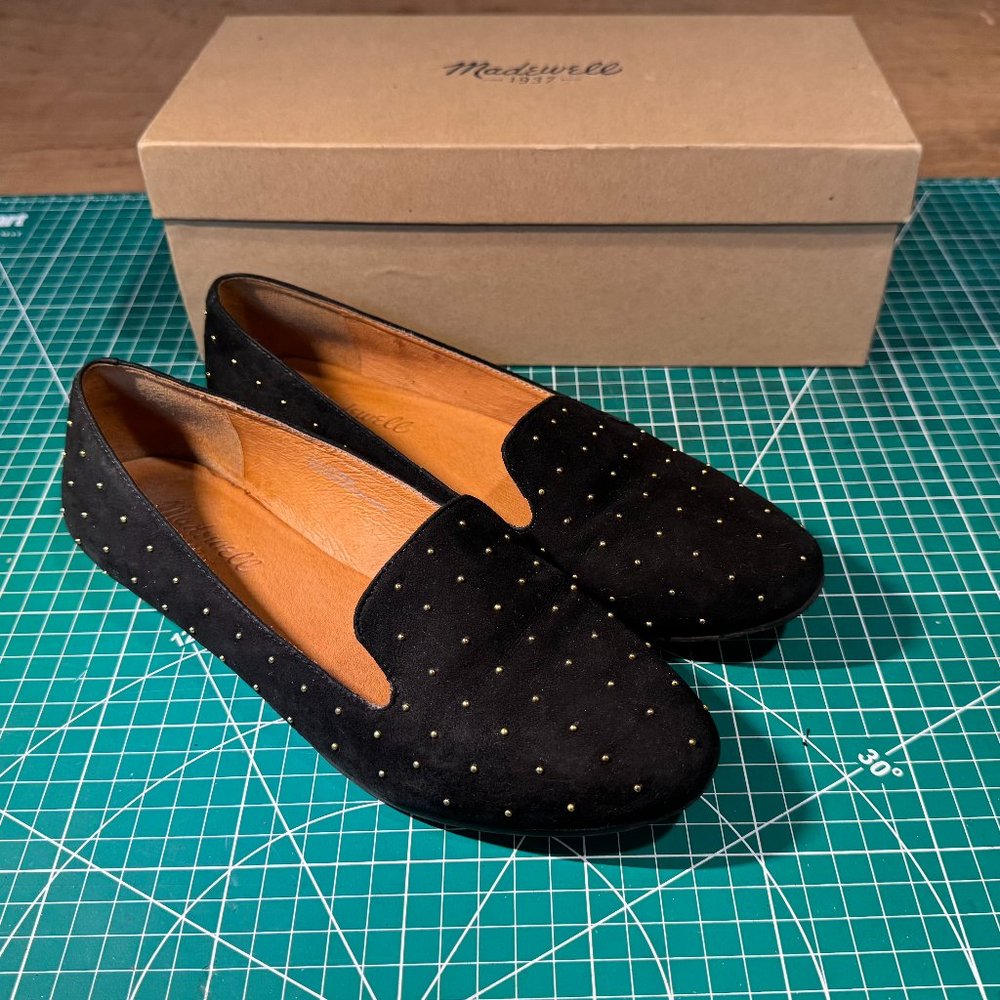 The Teddy Loafer - Studded Suede - New in the Box Size 6.5